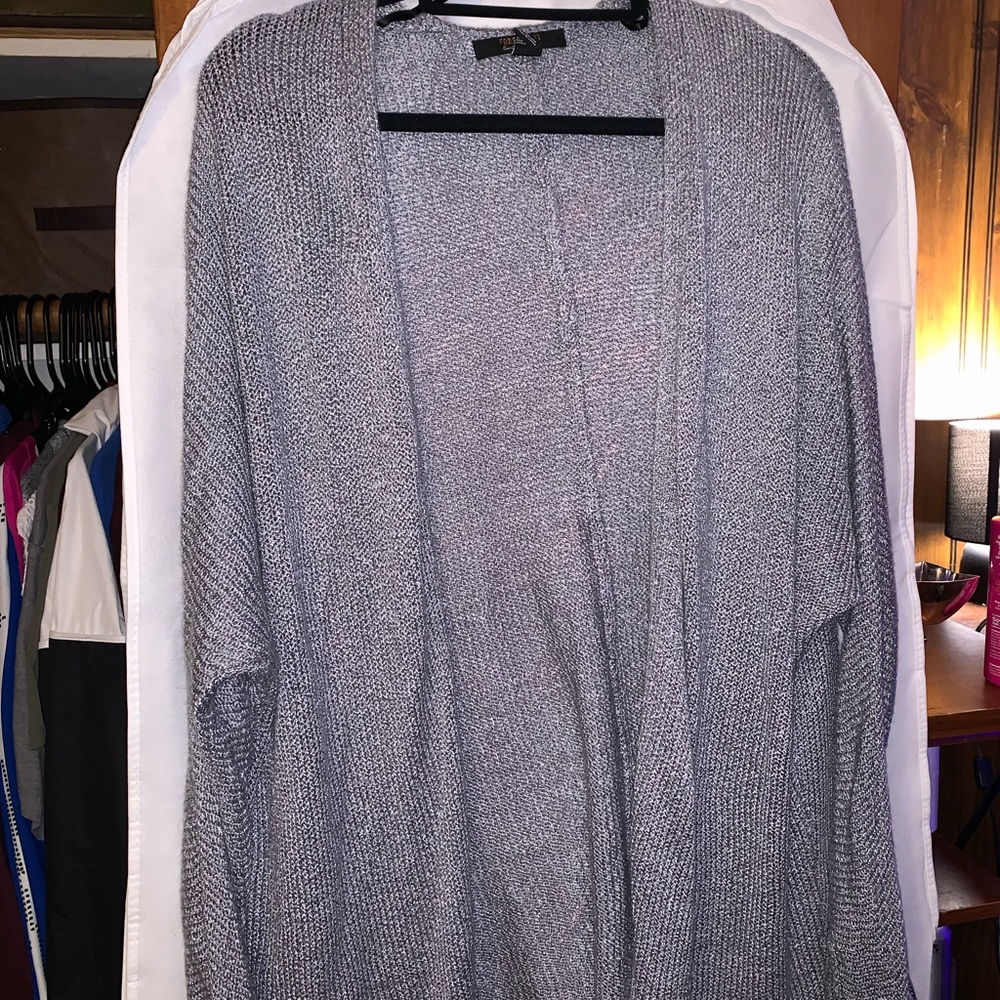 Grey warm cardigan